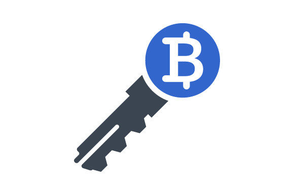 Bitcoin Key Ico: Graphics and Icons for Brand Trust