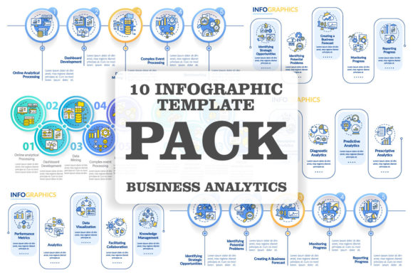 Business Analyst Infographic Templates: Editorial Graphics Review