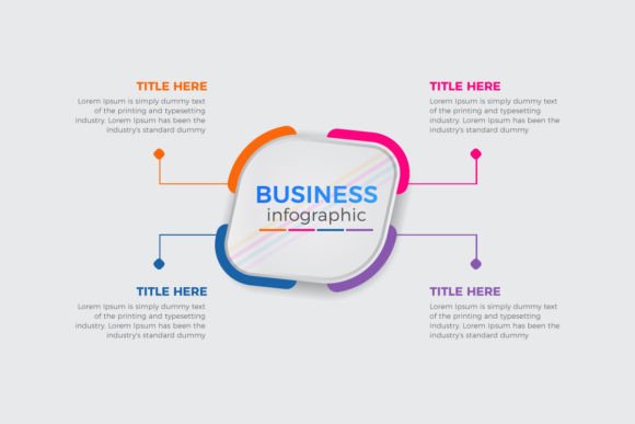 Business Infographic Process Graphics for Local Branding