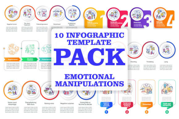 Emotional Manipulation Infographic Set Graphics Review