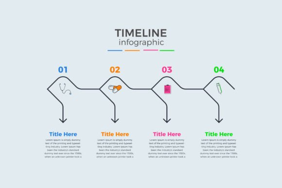 Four Options Modern Medical Infographic Graphics Review