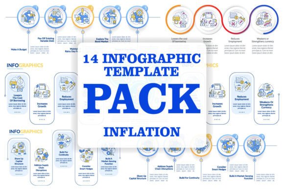 Inflation Infographic Template Set Graphics Review