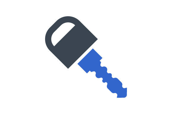 Key Privacy Icon Graphics for Crafting
