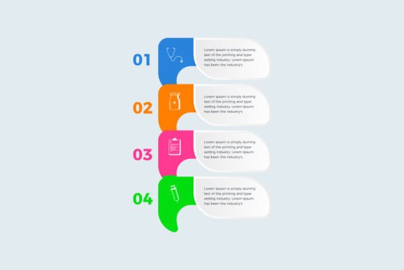 Medical or Pharmacy Infographic Graphics Review