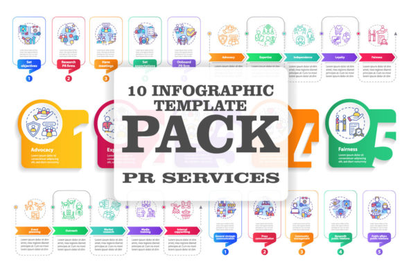 PR Services Types Infographic Templates Review
