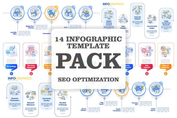 SEO Optimization Infographic Templates: Graphics Review