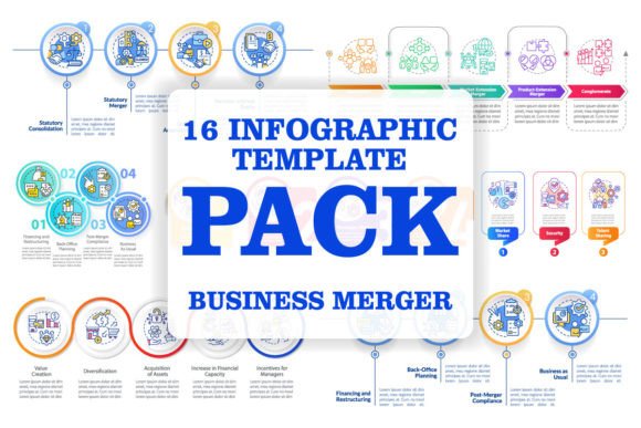 Types of Mergers Infographic Templates: Graphics Review