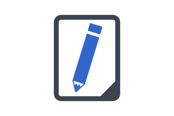 Write a Note Icon: Editorial Graphics Review
