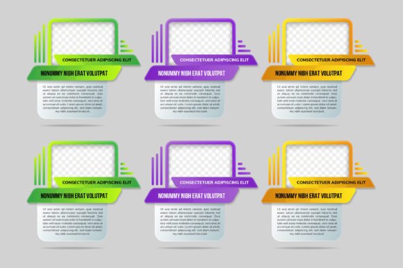 Zigzag Photo Infographic: Graphics for Modern Design